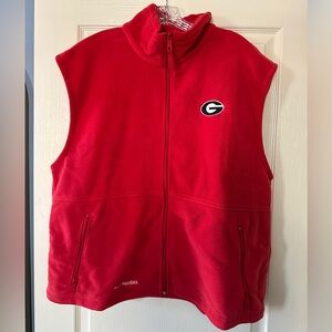 Men’s Columbia Fleece Vest University of Georgia XL